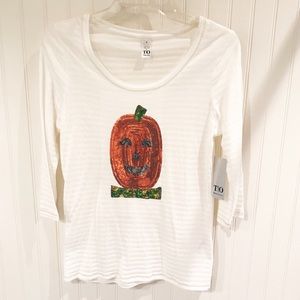 THOMAS & OLIVIA “SPOOKTACULAR” TOP SEQUINS SIZE: S